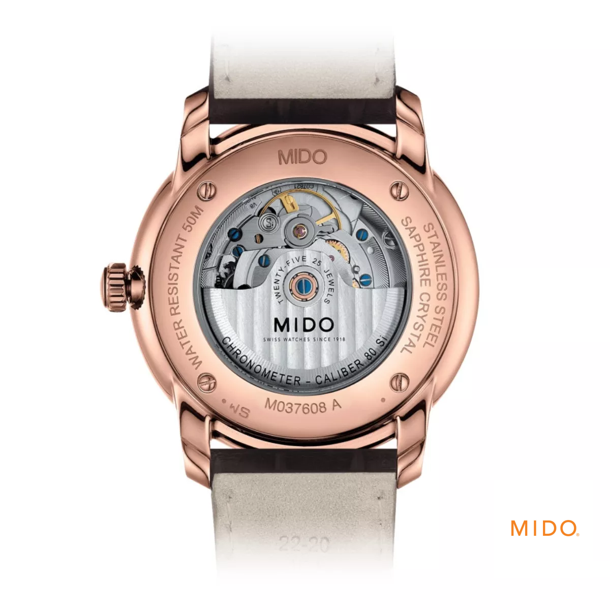 Mido Baroncelli Jubilee M037.608.36.062.00 Watch 42mm