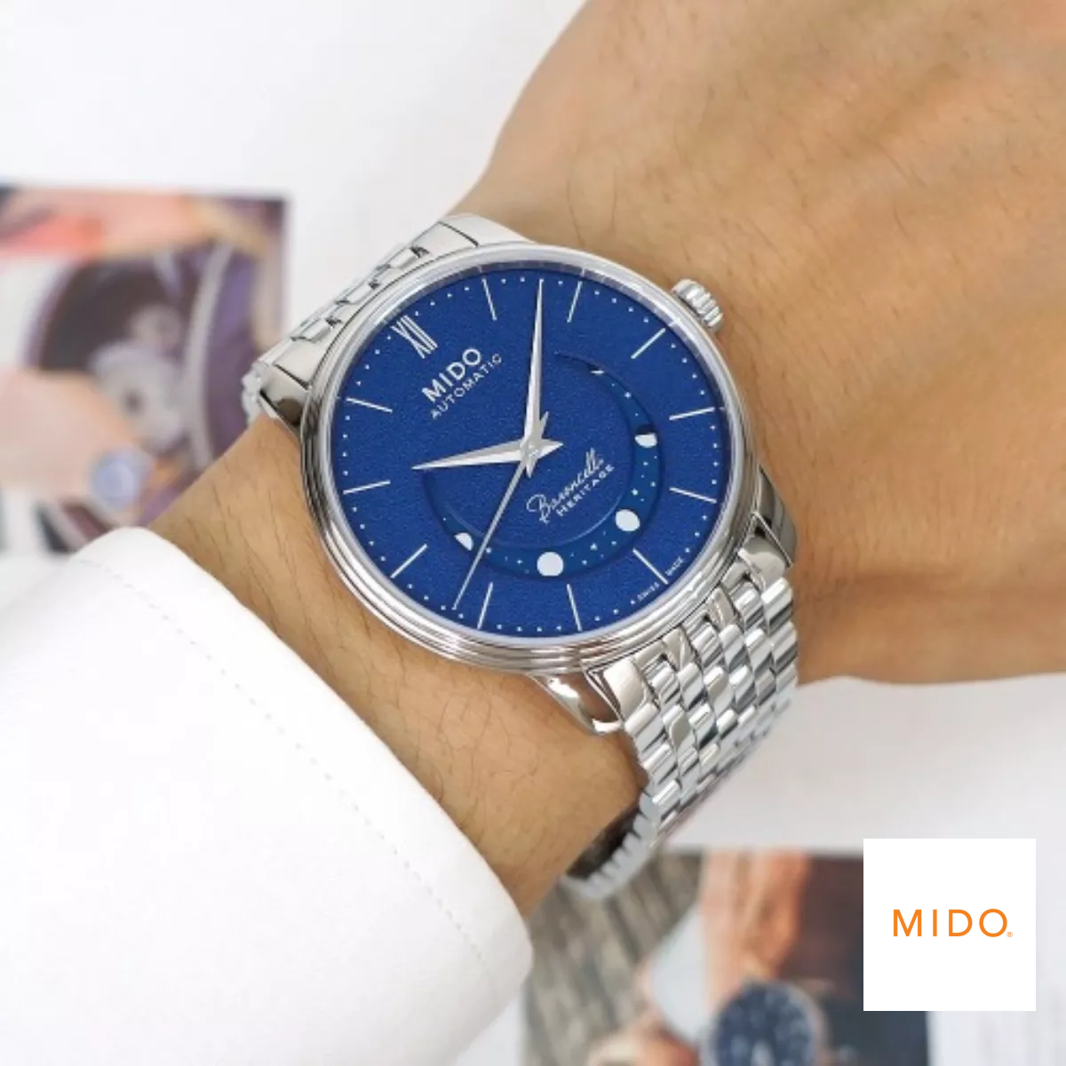 Mido Baroncelli Smiling Moon M027.407.11.040.00 Gent 39mm