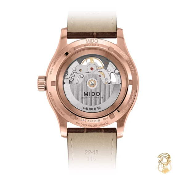 Mido Multifort Skeleton Vertigo M038.436.36.061.00 Watch 42