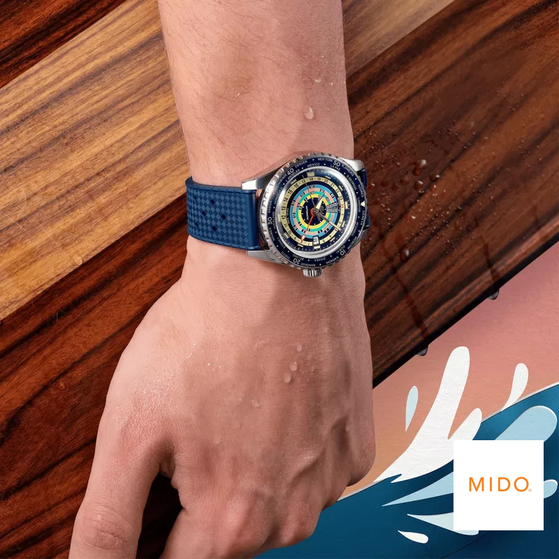Mido Ocean Star Decompression Worldtimer Watch Set 40.5mm